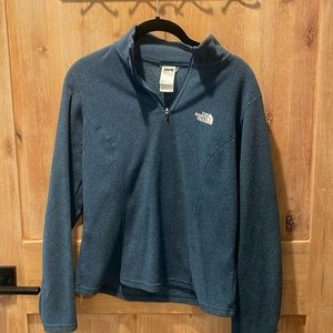 Northface Quarter zip navy blue fleece